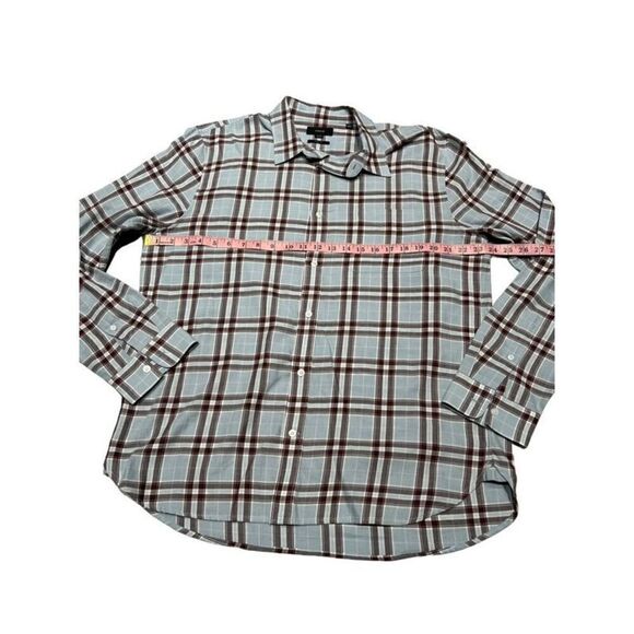 Vince Mens Classic Fit Cotton Plaid Button Down Shirt Multicolor Size XL - Picture 5 of 6